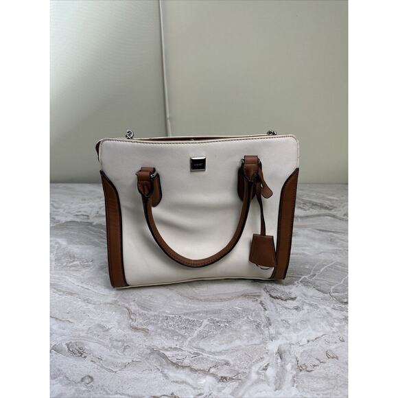 9 West Tan Handbag‎ 12”x10” - Picture 1 of 10